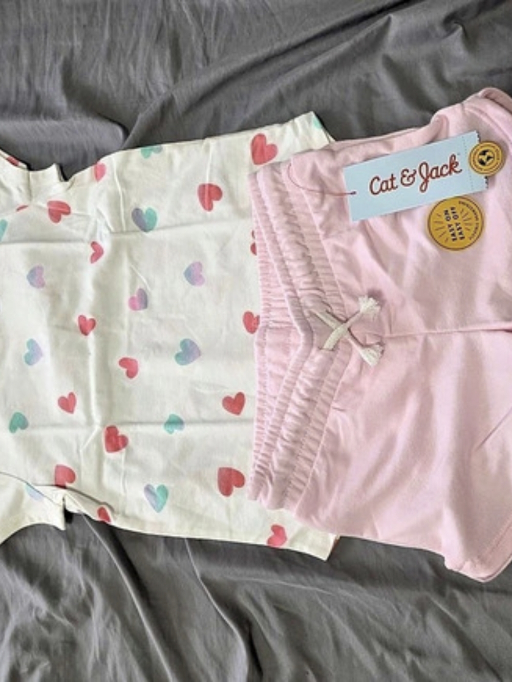 Cat & Jack Pink Lemonade Outfit Set Girls XS